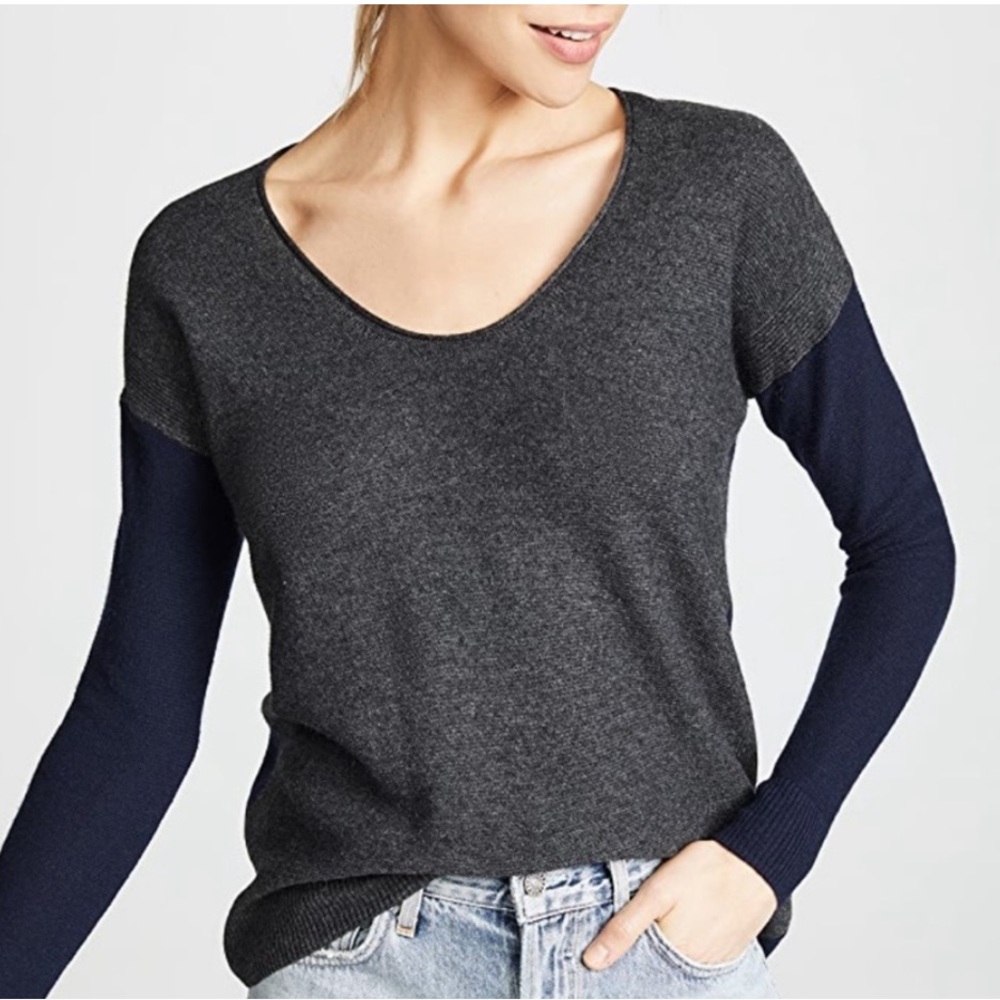 NWOT Madewell Color Block Kimball Pullover Sweater